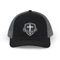 Crown of Thorns Shield Cross Snapback Trucker Cap